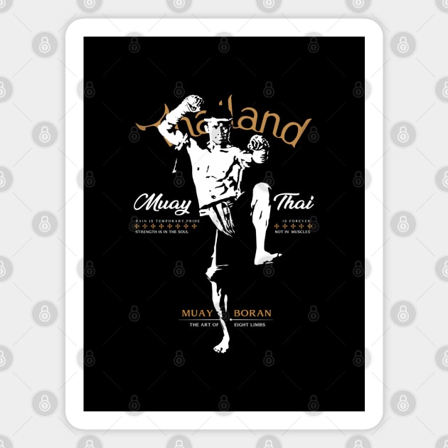 Muay Thai Wai Kru Magnet by KewaleeTee